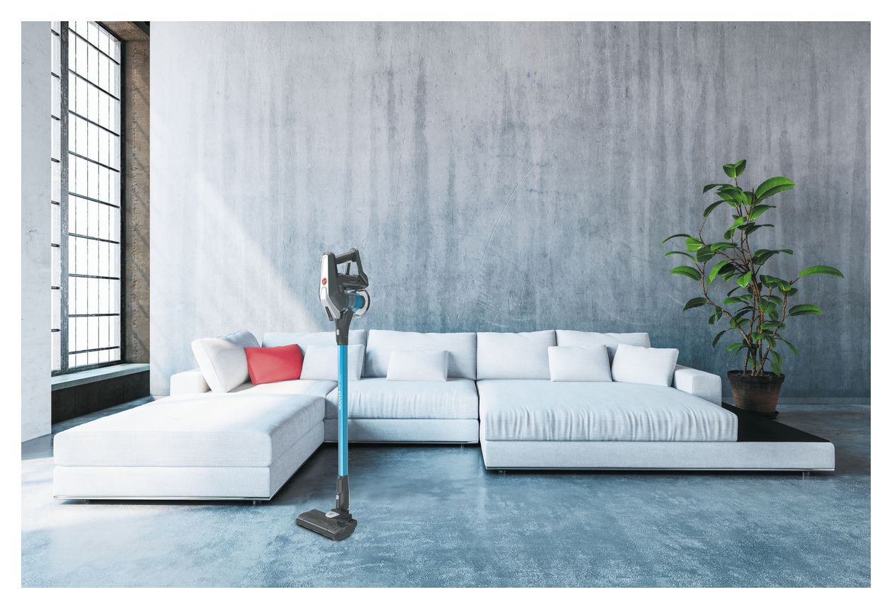 HF322TP011 Handstaubsauger Beutellos bis 40 min Laufzeit 22 V Stoff  (Grau) 