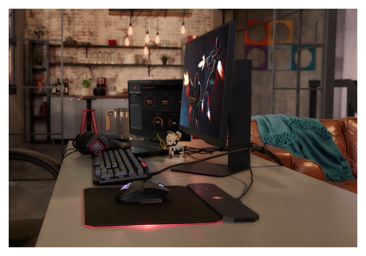 Omen Photon 16000 DPI Gaming Maus Optisch  (Schwarz) 