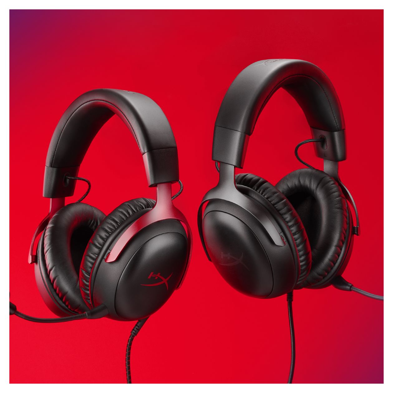 Cloud III Gaming Over-Ear Gaming Kopfhörer kabelgebunden USB Typ-C  (Schwarz/Rot) 