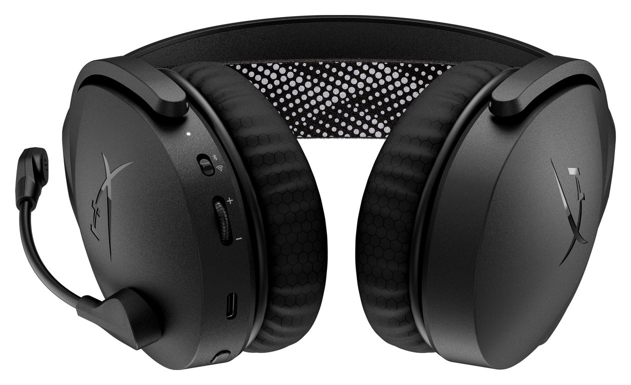 Cloud Jet Wireless Gaming-Headset Over Ear Bluetooth Kopfhörer kabellos USB Typ-A  (Schwarz) 