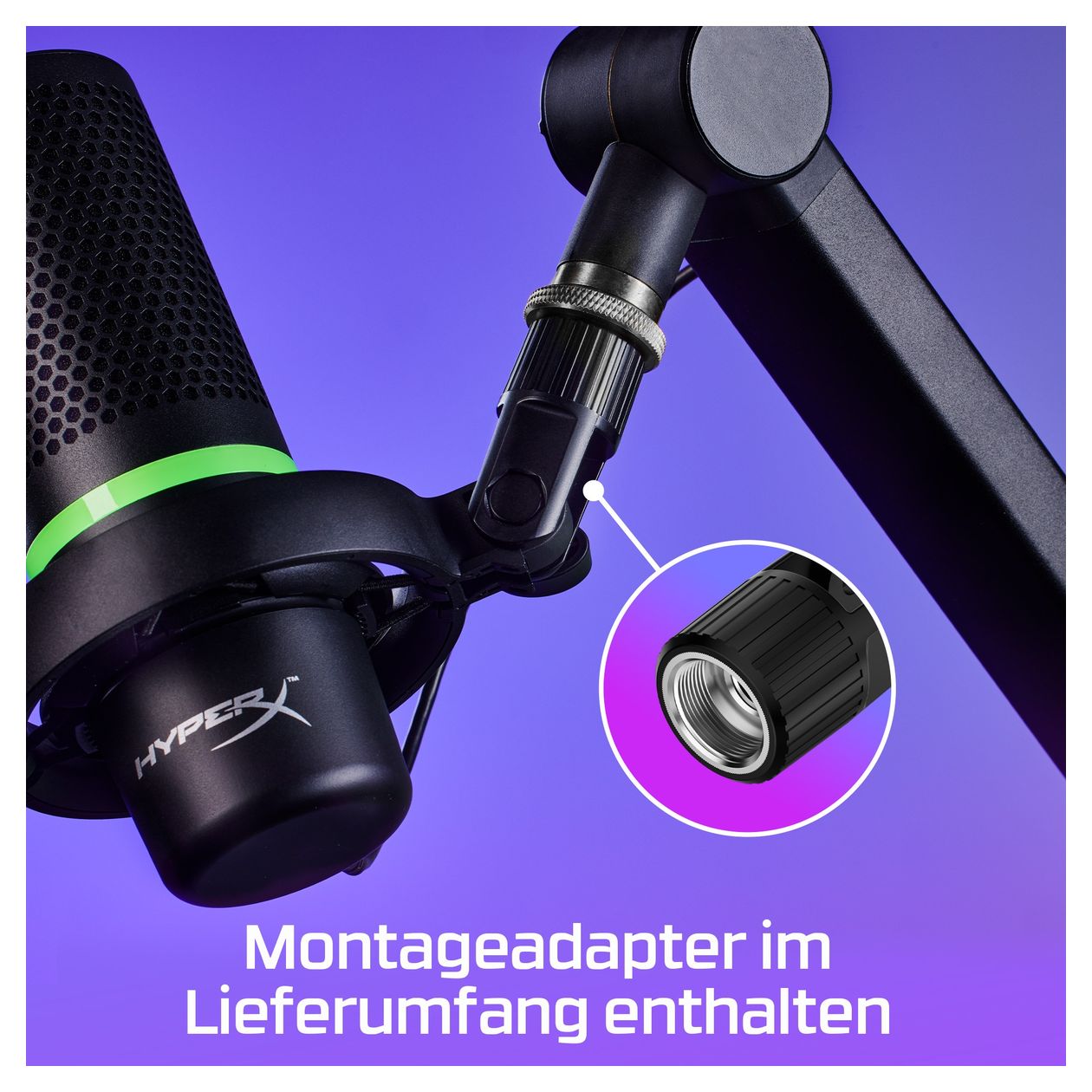DuoCast Kabelgebunden Mikrofon für Spielkonsole 96 kHz USB  (Schwarz) 