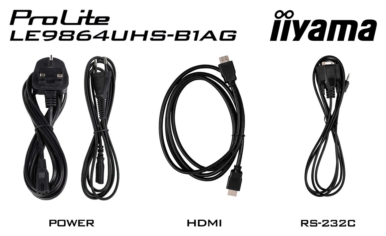 ProLite LE9864UHS-B1AG 4K Ultra HD Monitor 2,49 m (98 Zoll) 16:9 7 ms 500 cd/m²  (Schwarz) 