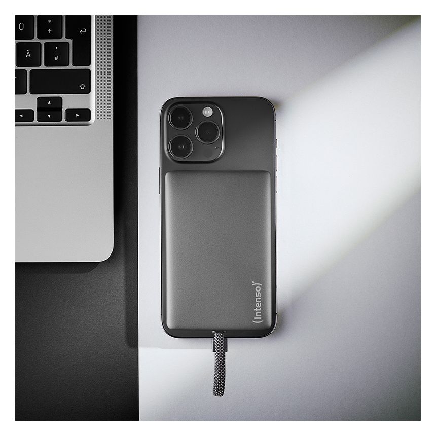 MC10000 10000 mAh Powerbank USB Typ-C  (Schwarz, Grau) 