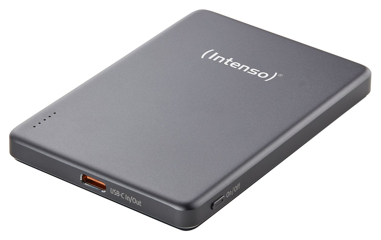 MW 5000 mAh Powerbank USB Typ-C Kabelloses Laden  (Grau) 