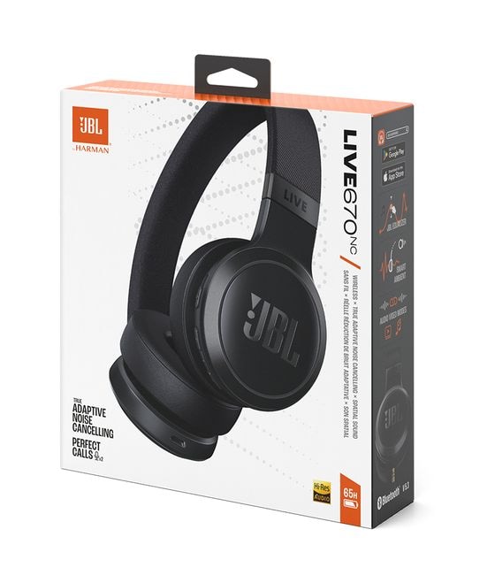 Live 670NC Over Ear Bluetooth Kopfhörer kabellos  (Schwarz) 