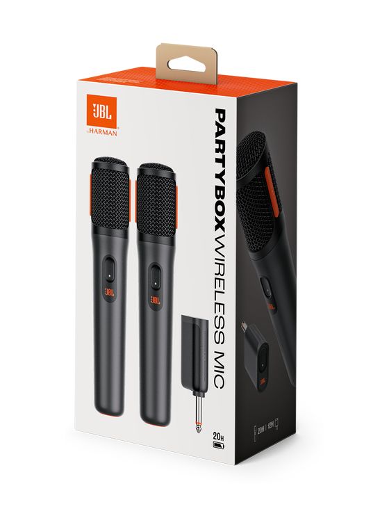 PartyBox kabellos Microphone set  (Schwarz) 