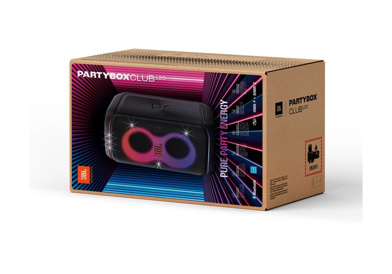 PartyBox Club 120 160 W Bluetooth Lautsprecher Laufzeit bis 12 h  (Schwarz) 