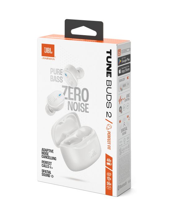 Tune Buds 2 In-Ear Bluetooth Kopfhörer Kabellos TWS IP54  (Weiß) 