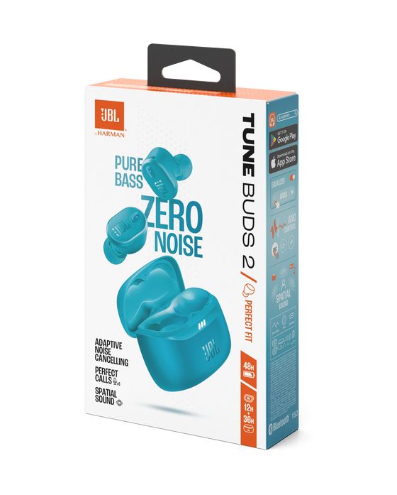 Tune Buds 2 In-Ear Bluetooth Kopfhörer Kabellos TWS IP54  (Türkis) 