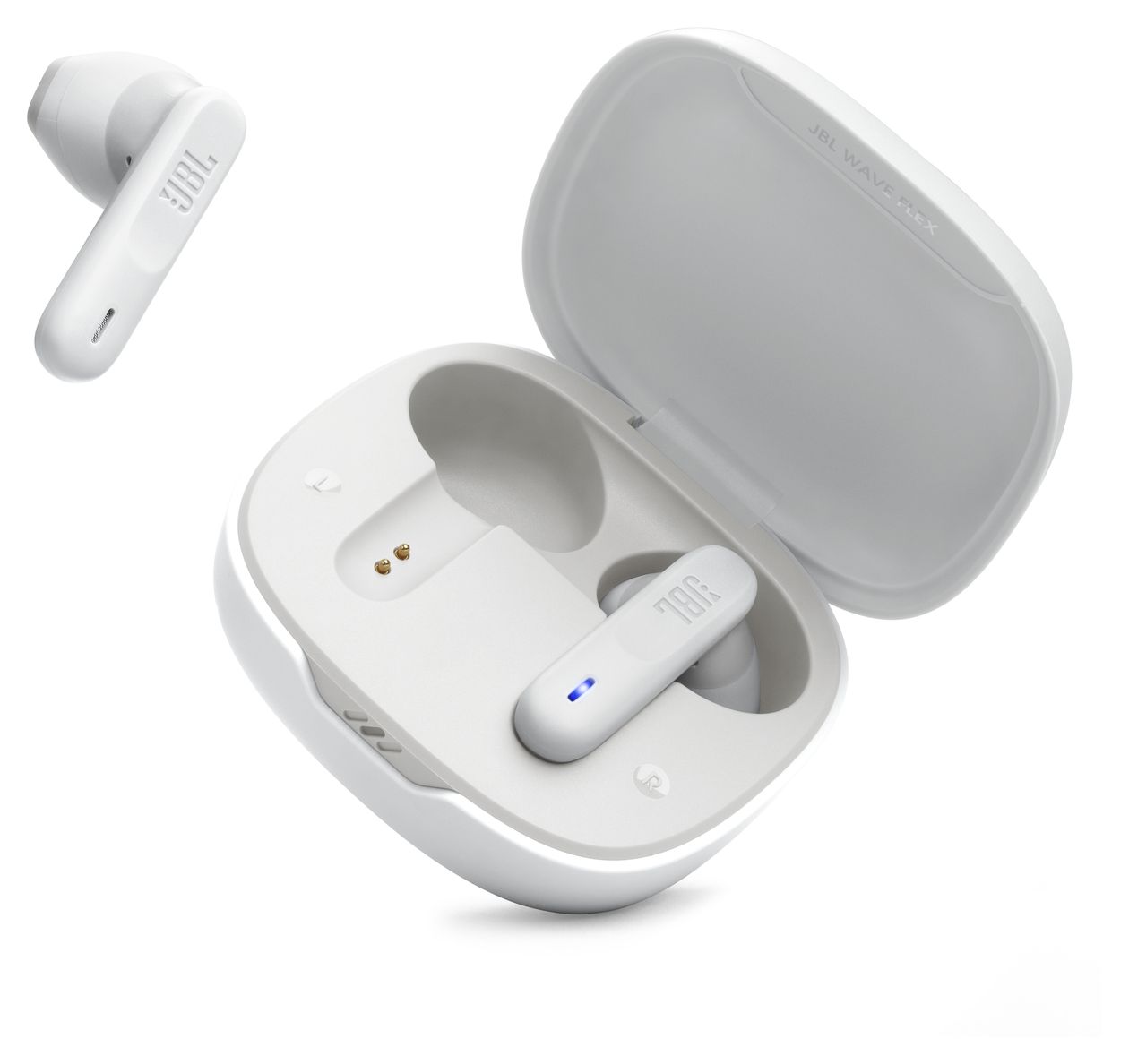 Wave Flex 2 In-Ear Bluetooth Kopfhörer kabellos 8 h Laufzeit IP54 USB Typ-C  (Weiß) 