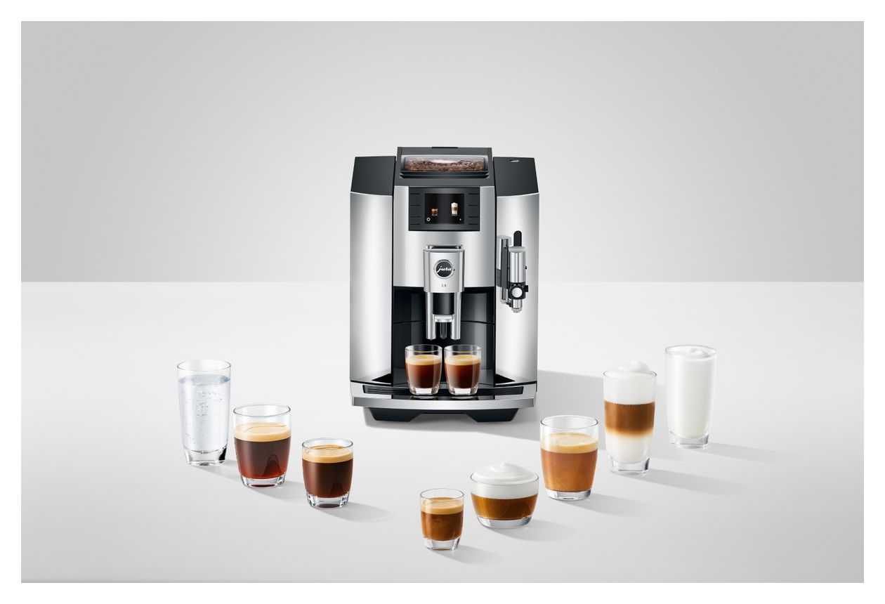 E8 Kaffeevollautomat 15 bar 1,9 l 280 g AutoClean (Chroom) 
