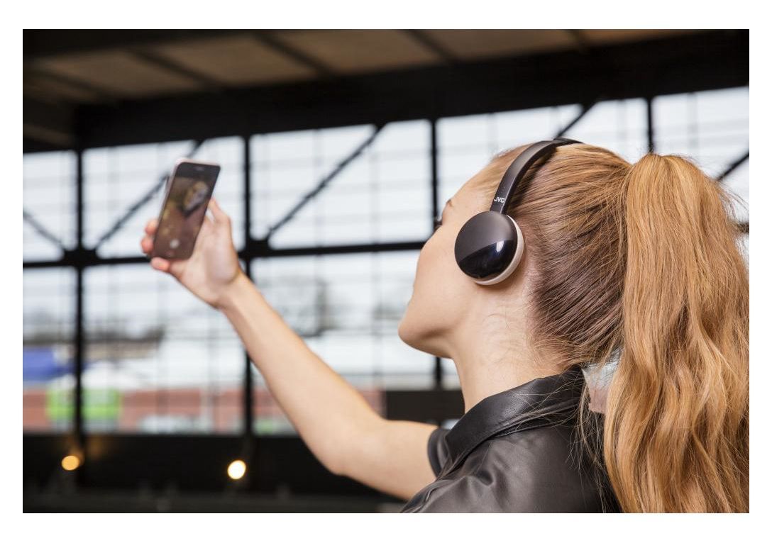 HA-S20BT-B-E Ohraufliegender Bluetooth Kopfhörer kabellos 11 h Laufzeit  (Schwarz) 