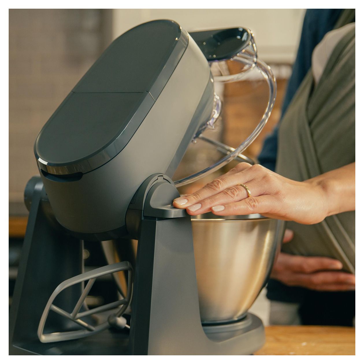 KHC30.070GY Multi Tasker 1000 W Küchenmaschine 4,3 l  (Edelstahl, Grau) 