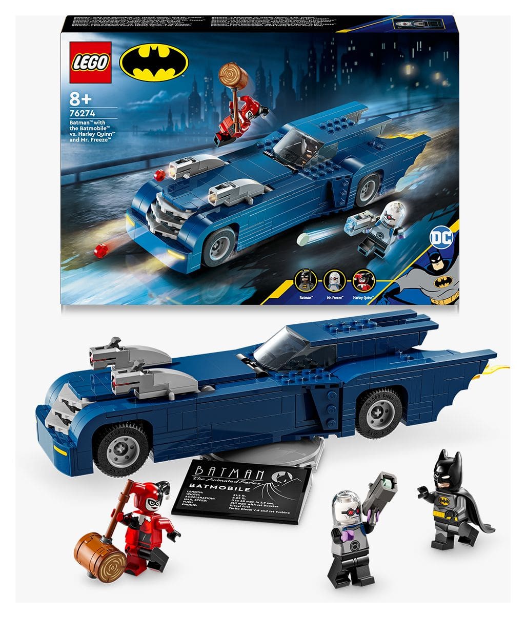 BatmanTM im BatmobilTM vs. Harley QuinnTM und Mr. FreezeTM 