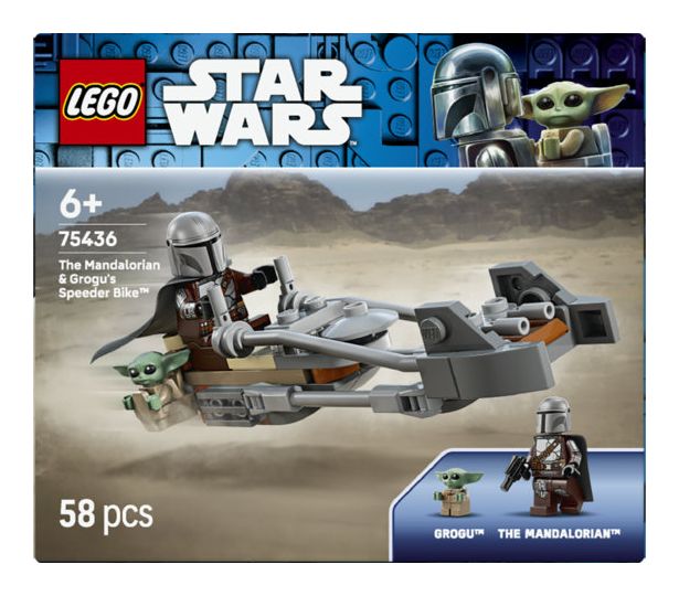 Der Mandalorianer und Grogu auf ihrem Speeder Bike™ 