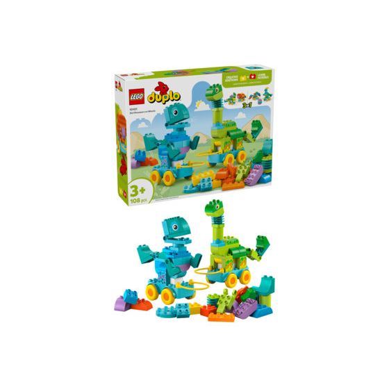 Dinos auf Rädern 3-in-1-Set 