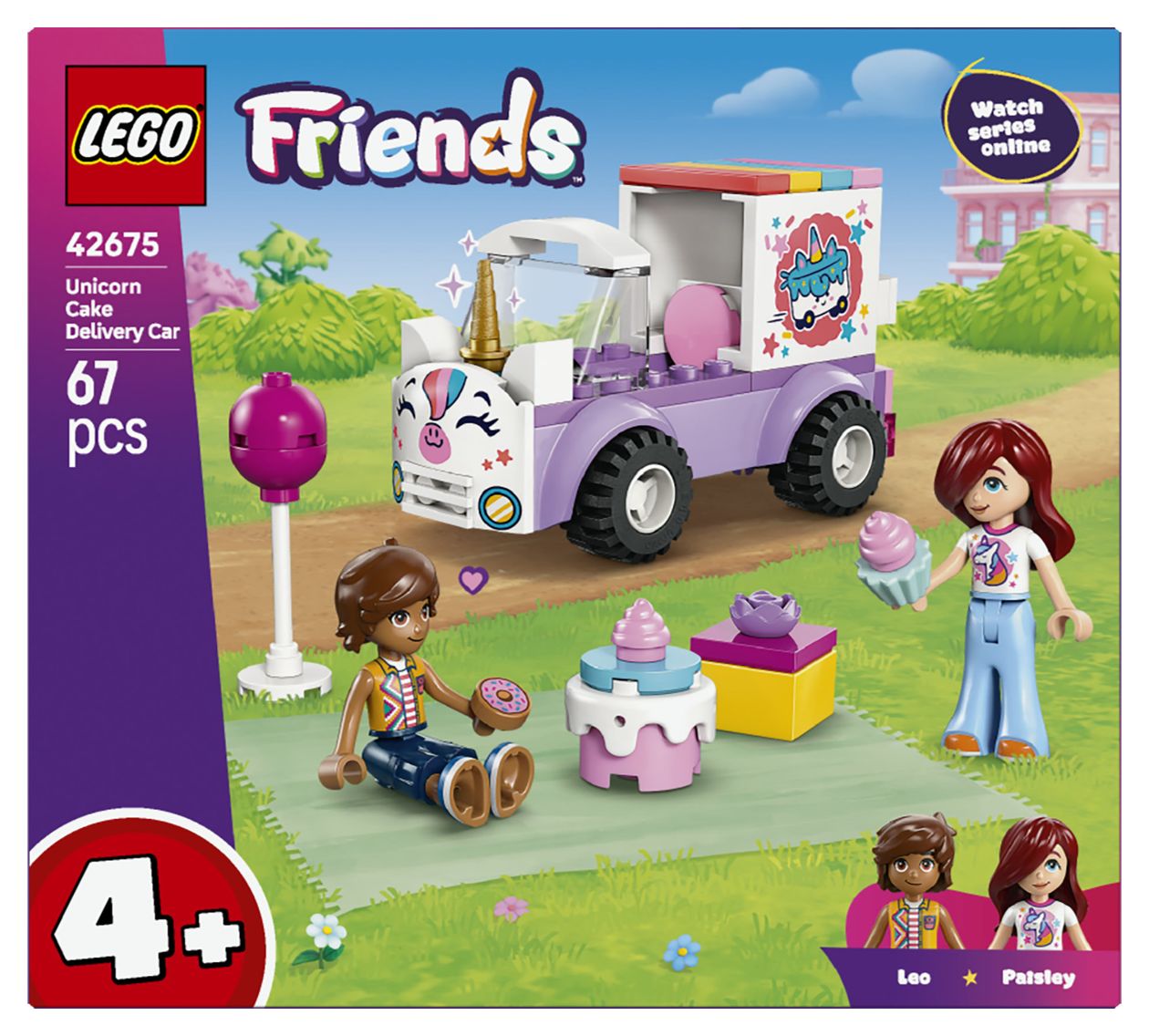 Einhorn-Kuchenlieferwagen 