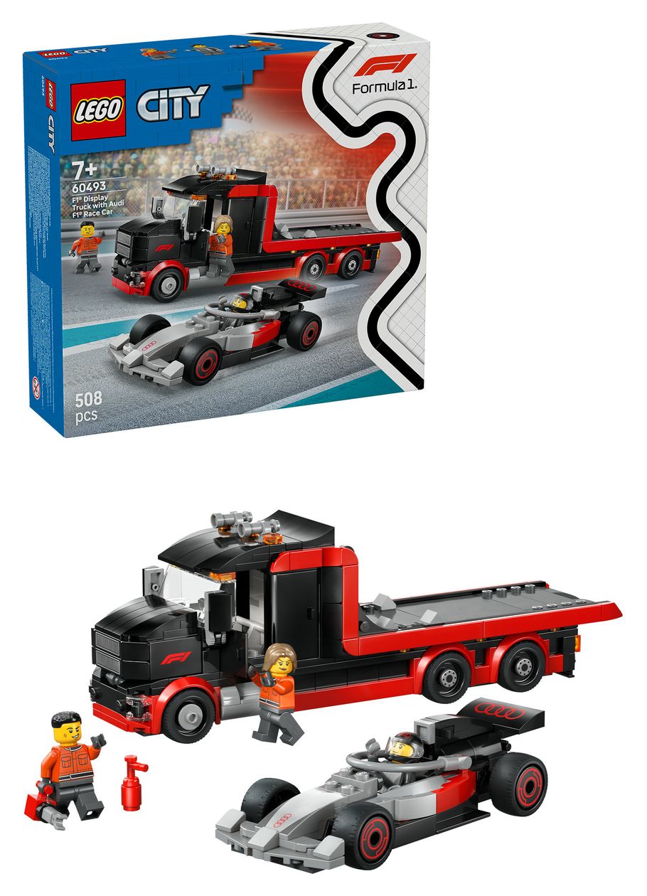 F1® Truck mit Audi F1® Rennwagen 