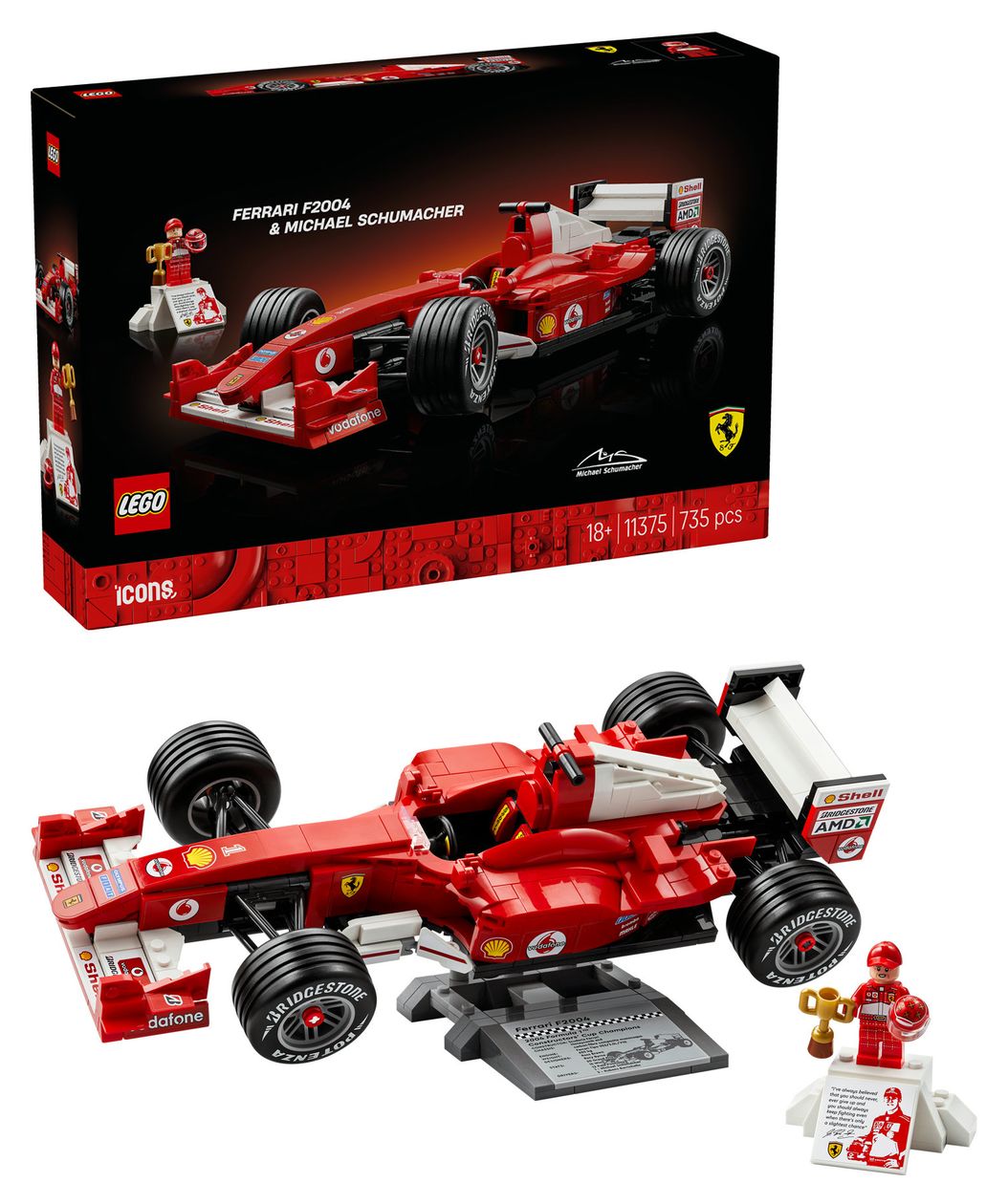 Ferrari F2004 und Michael Schumacher 