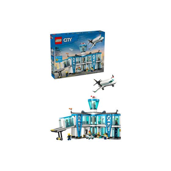 Flughafen mit Flugzeug 