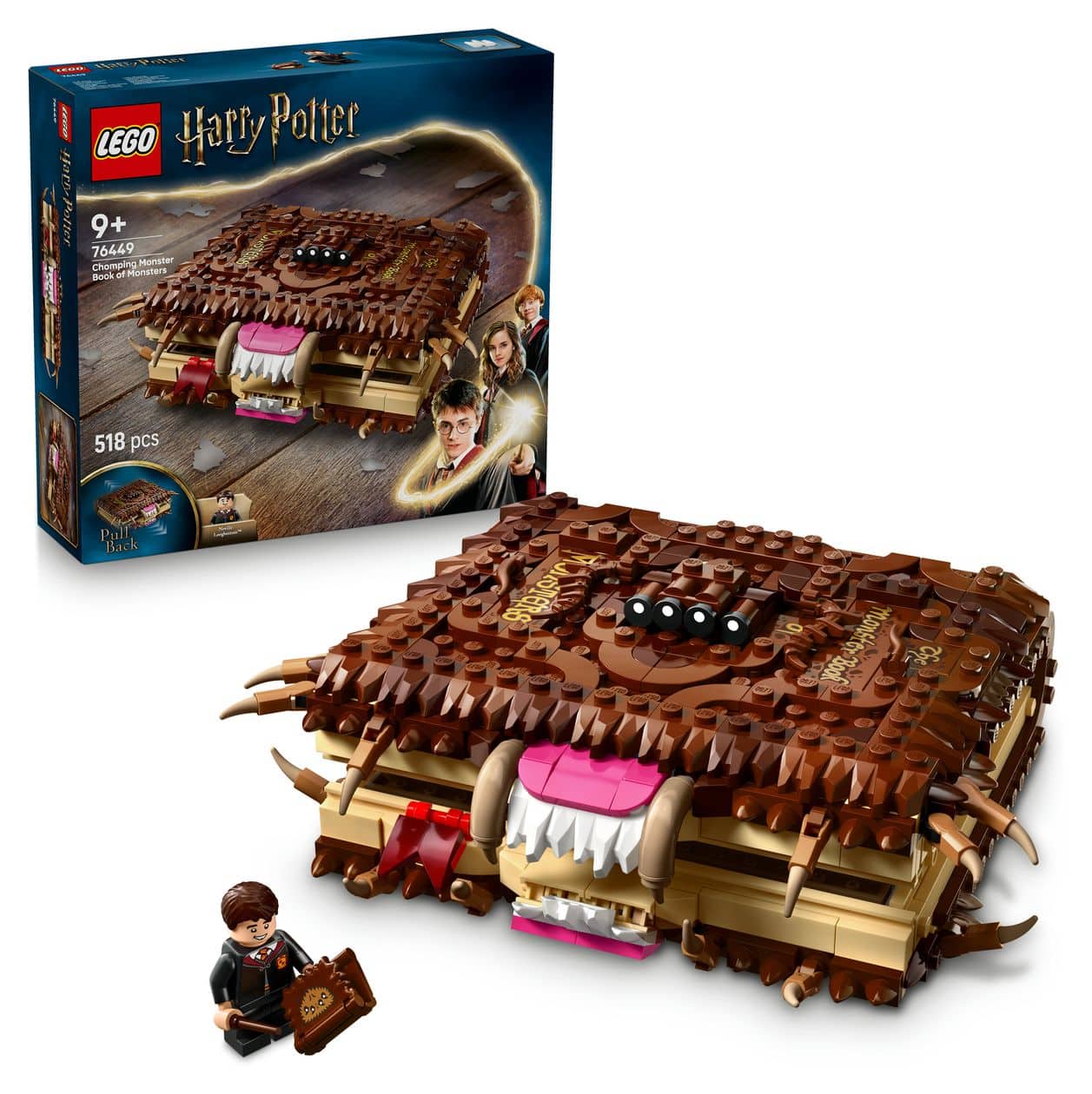 Harry Potter Beißendes Monsterbuch der Monster Bauset 518 Teile  (Mehrfarbig) 