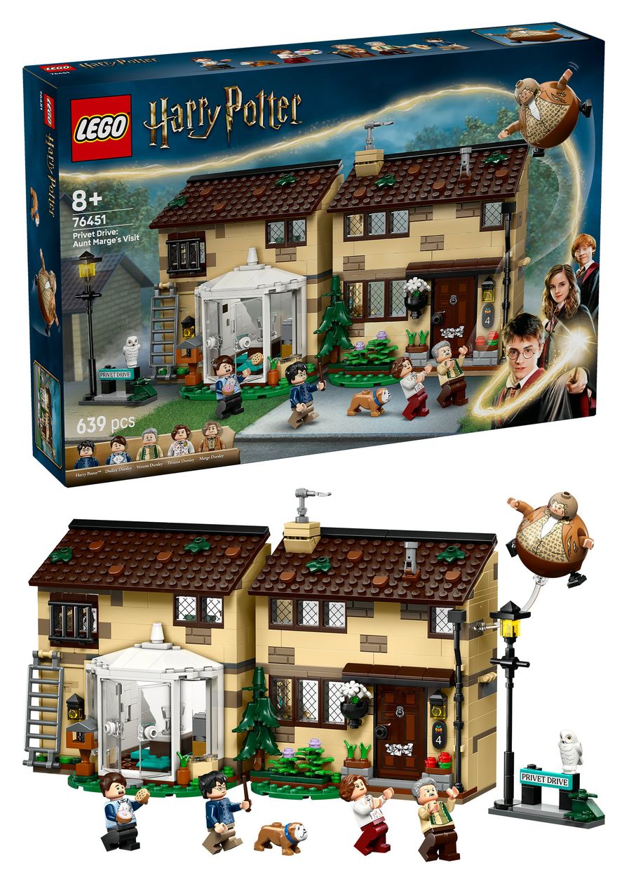 Harry Potter Ligusterweg Tante Magdas Besuch Bauset 639 Teile  (Mehrfarbig) 