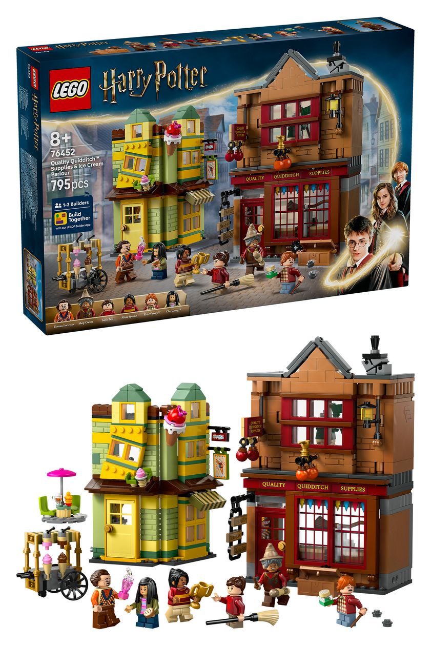 Harry Potter Qualität für Quidditch und Fortescues Eissalon Bauset 795 Teile  (Mehrfarbig) 