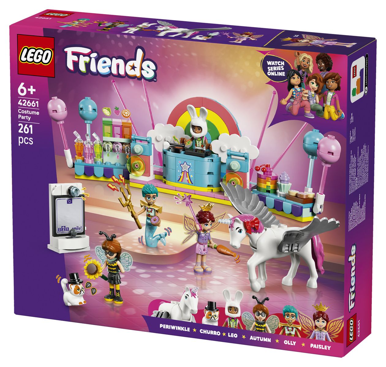 Kostümparty mit Einhorn und Fee 