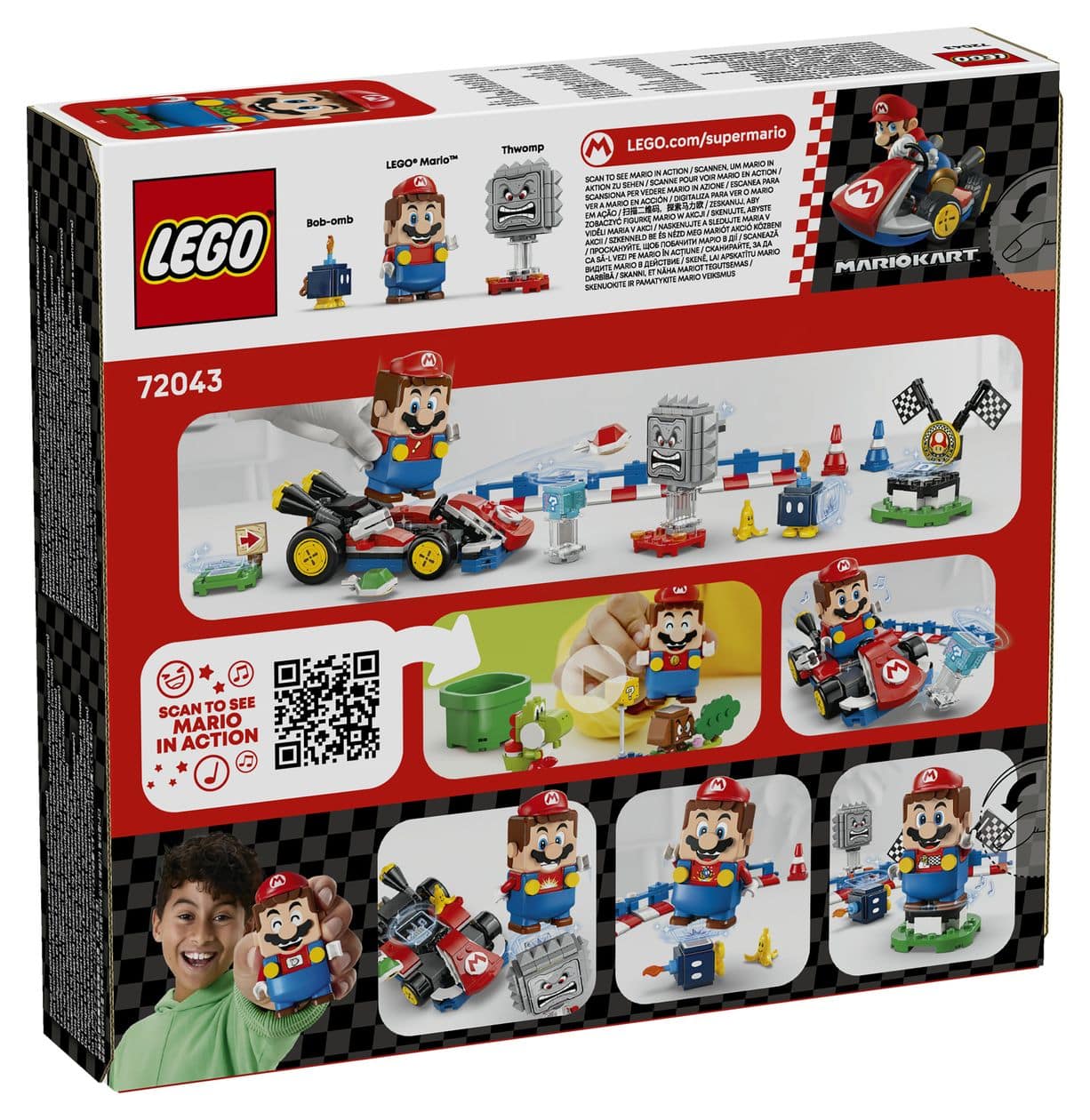 Mario Kart™ – Interaktiver LEGO® Mario™ & Standard-Kart 