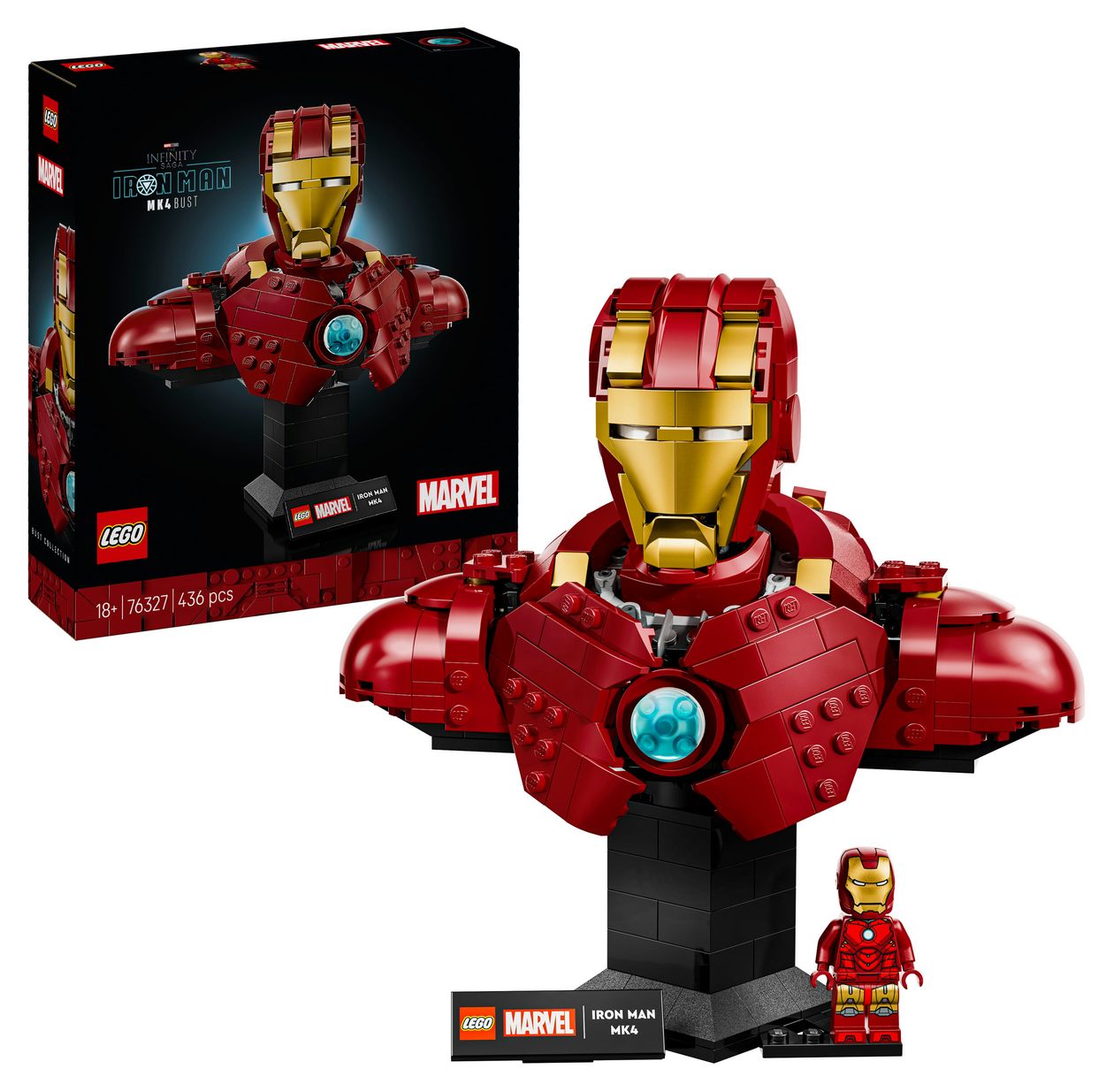 Marvel Iron Man MK4 Bauset 436 Teile  (Mehrfarbig) 