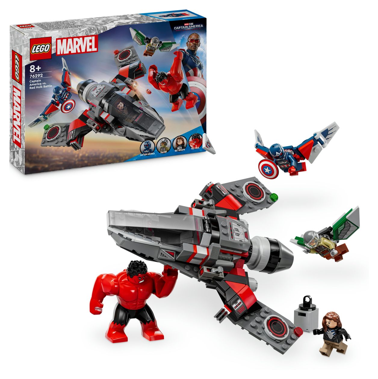 Marvel Showdown zwischen Captain America und Red Hulk Bauset 223 Teile  (Mehrfarbig) 