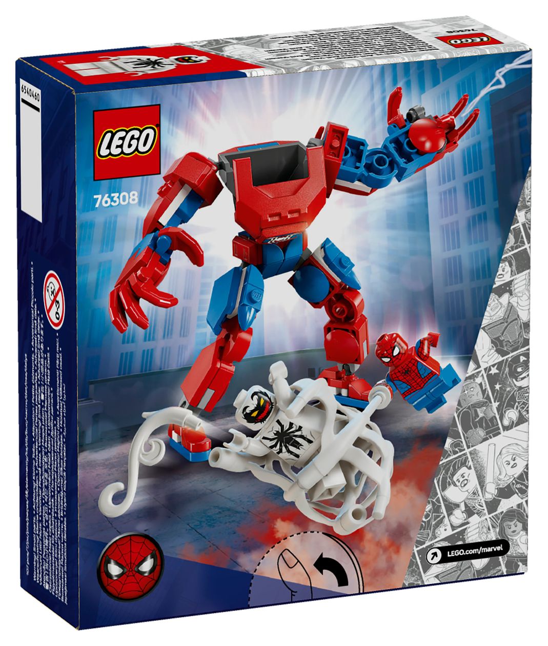 Marvel Spider-Man Mech vs. Anti-Venom Bauset 107 Teile  (Mehrfarbig) 