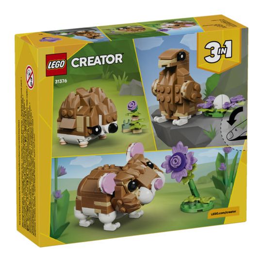 Niedlicher Hamster mit Blume 