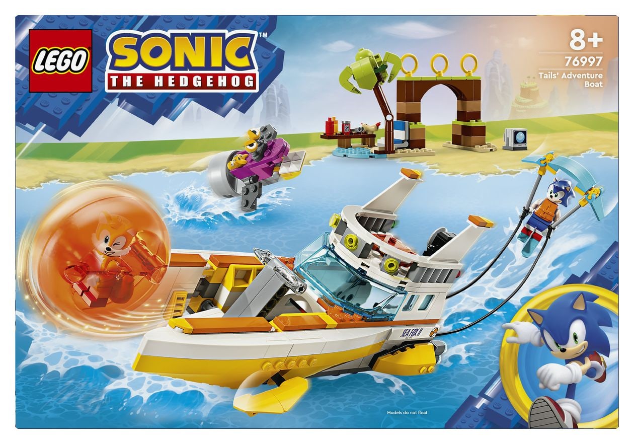 Sonic the Hedgehog Tails Abenteuerboot Bauset 393 Teile  (Mehrfarbig) 