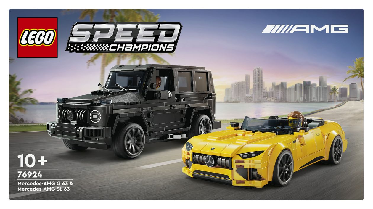 Speed Champions Mercedes-AMG G 63 und SL 63 Bauset 808 Teile  (Mehrfarbig) 