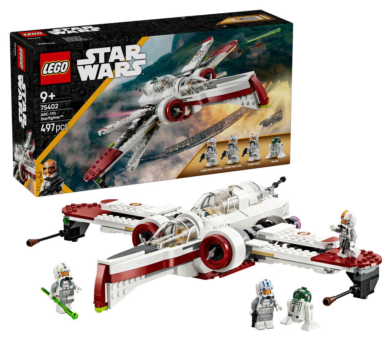 Star Wars ARC-170 Starfighter Bauset 497 Teile  (Mehrfarbig) 