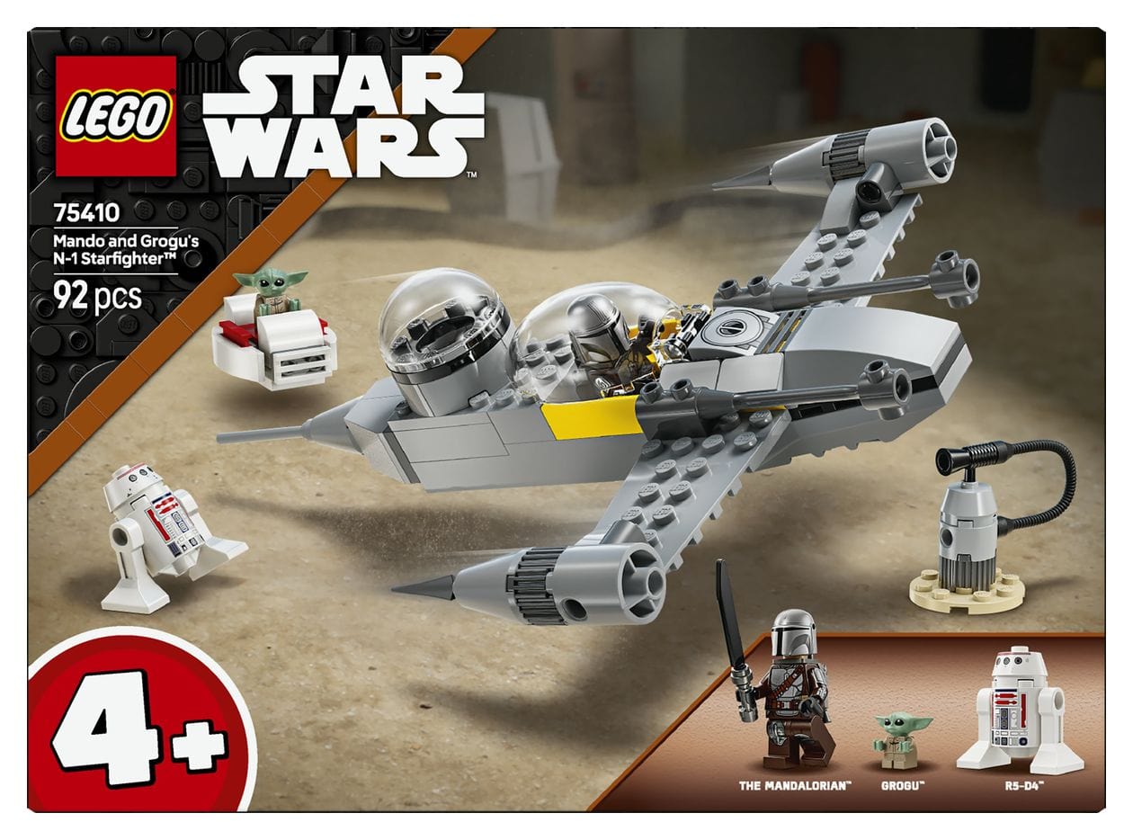 Star Wars Mandos und Grogus N-1 Starfighter Bauset 92 Teile  (Mehrfarbig) 