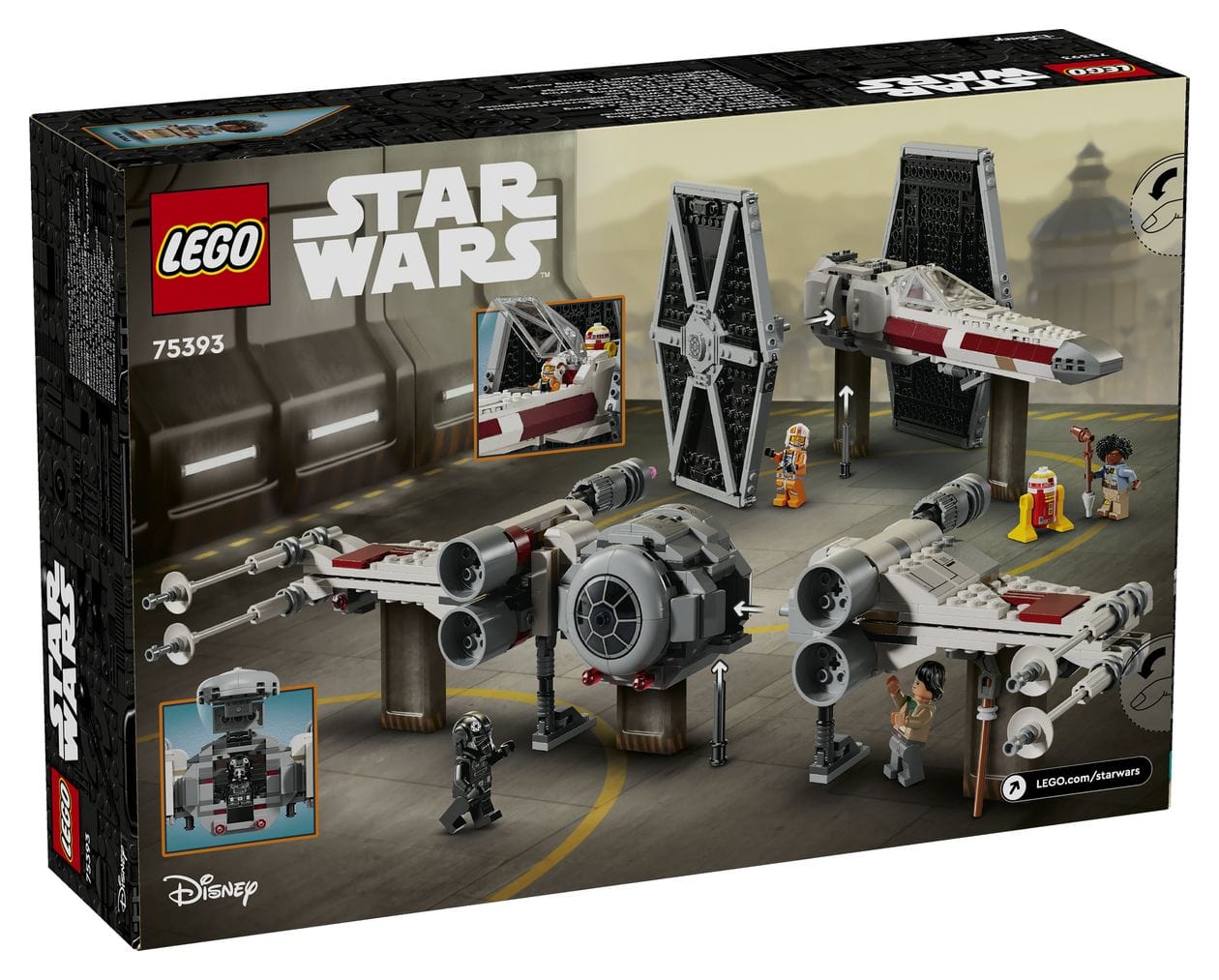 Star Wars Mashup aus TIE Fighter und X-Wing Bauset 1063 Teile  (Mehrfarbig) 