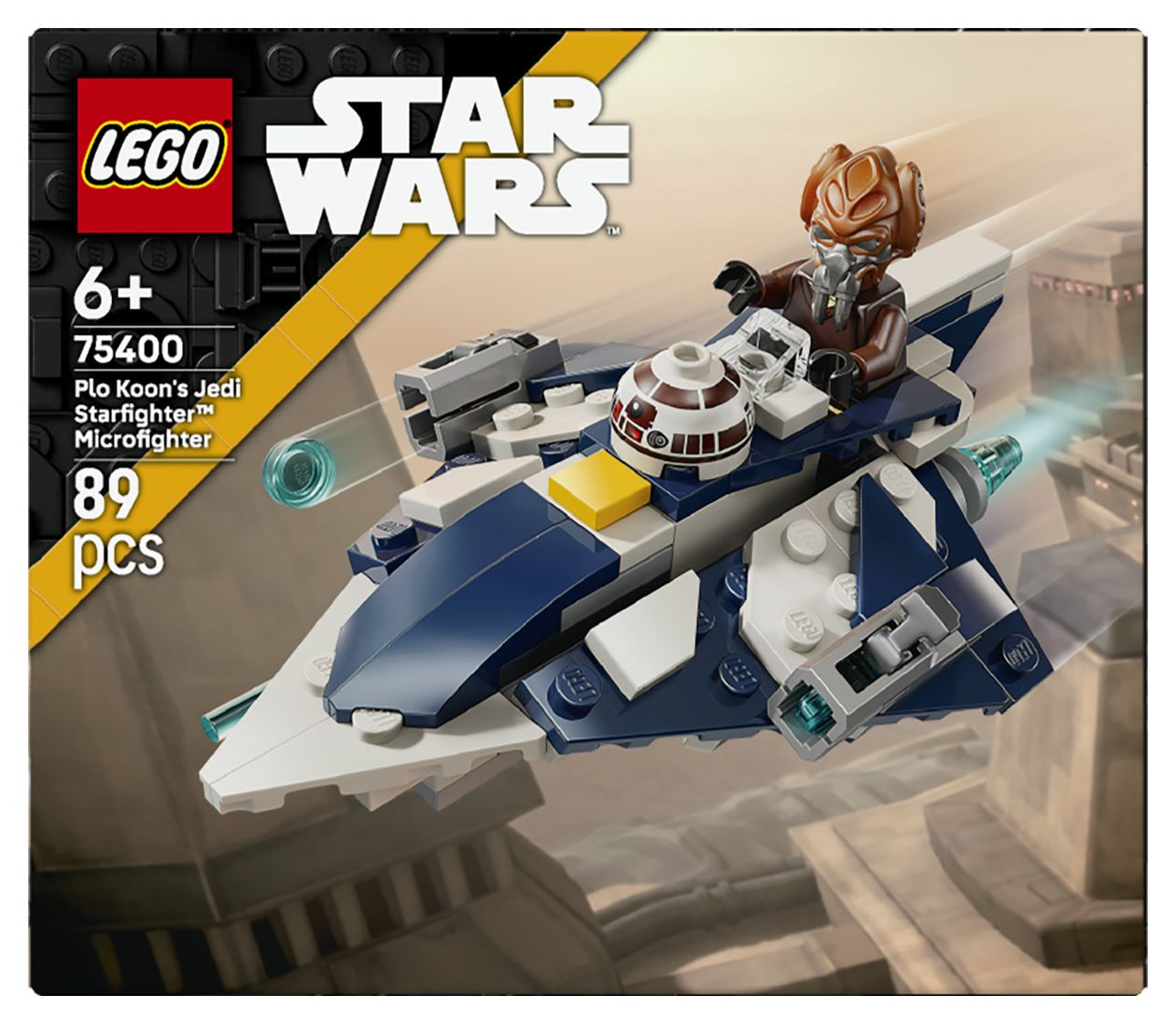 Star Wars Plo Koons Jedi Starfighter Microfighter Bauset 89 Teile  (Mehrfarbig) 