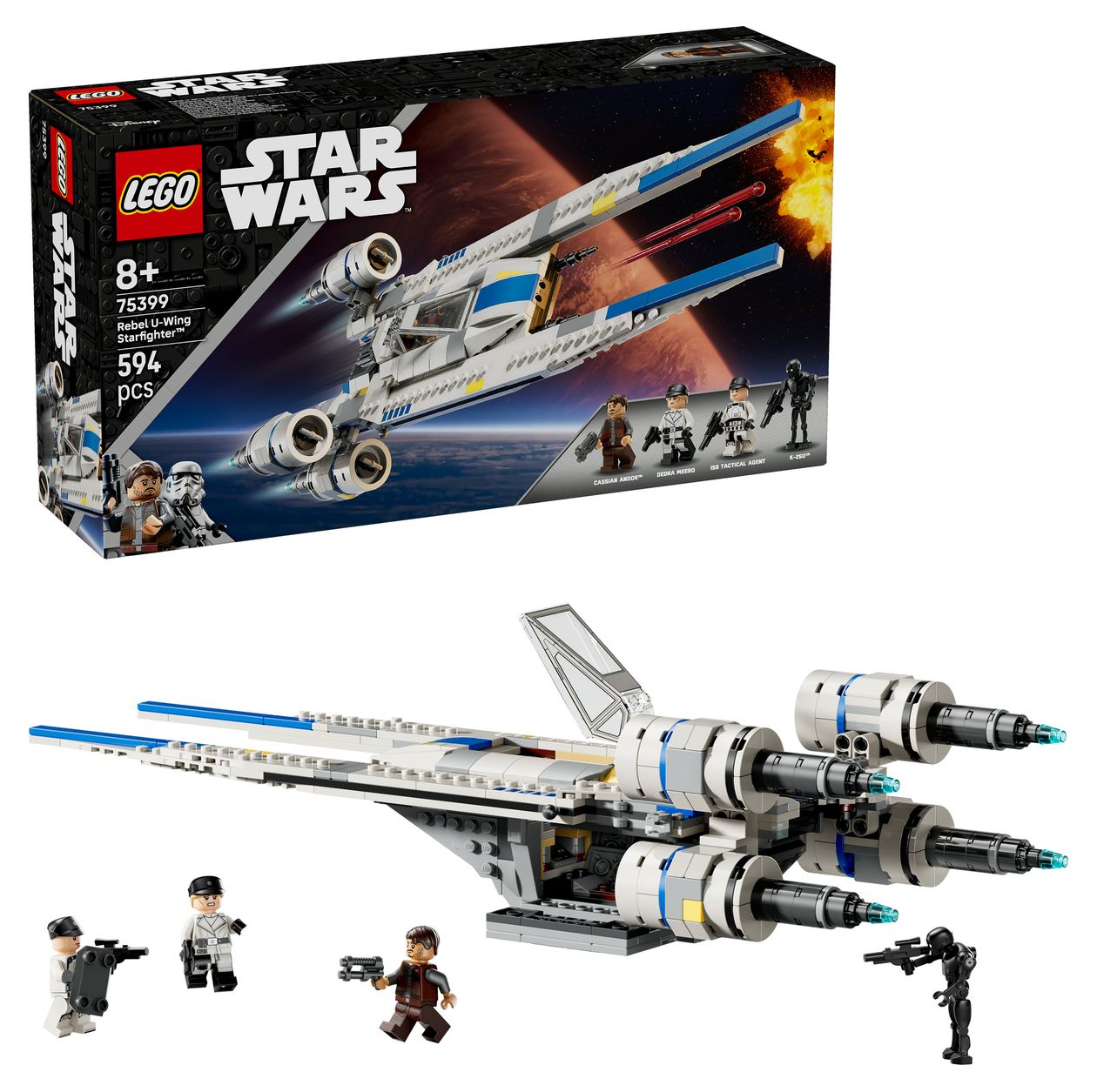 Star Wars Rebel U-Wing Starfighter Bauset 594 Teile  (Mehrfarbig) 