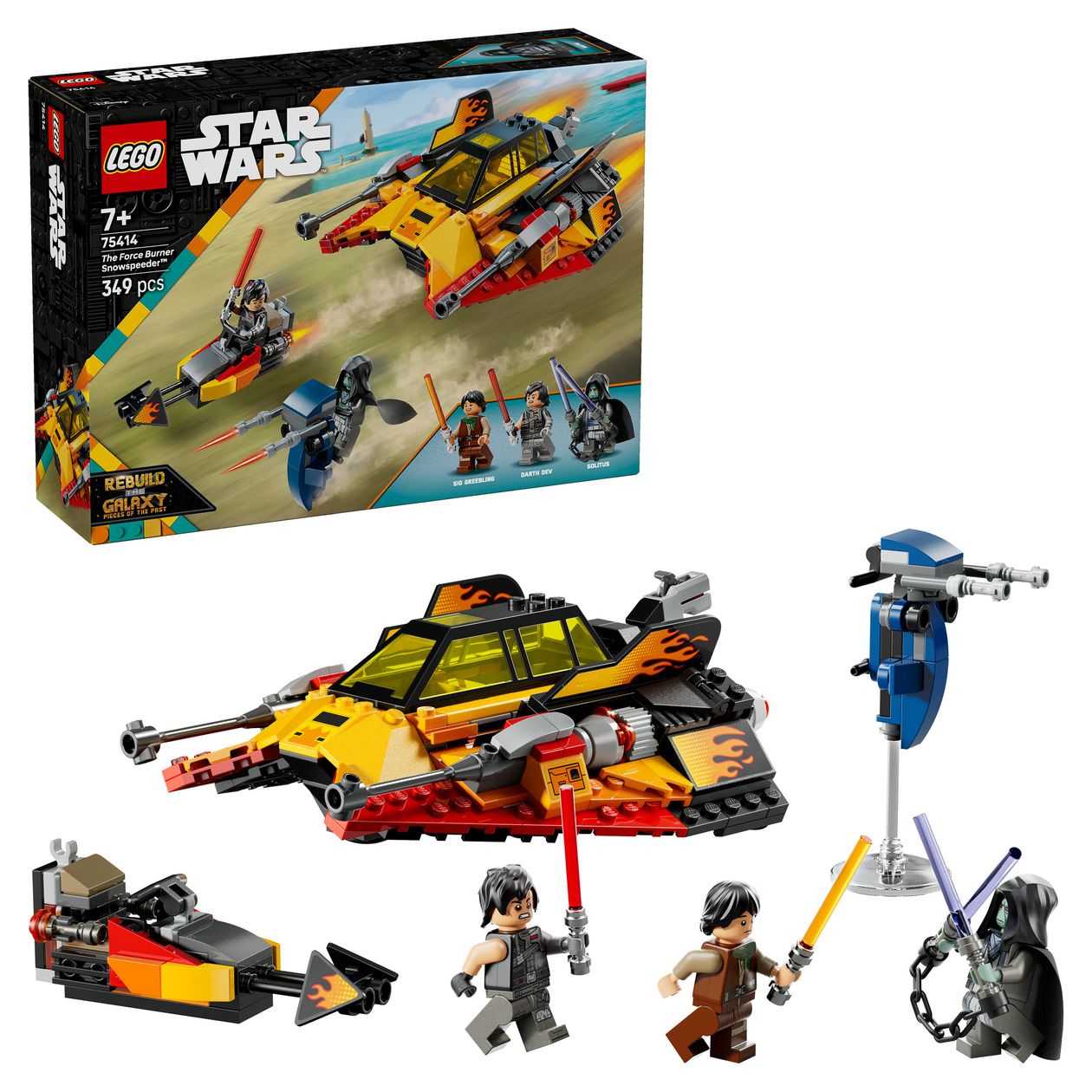 Star Wars The Force Burner Snowspeeder Bauset 349 Teile  (Mehrfarbig) 