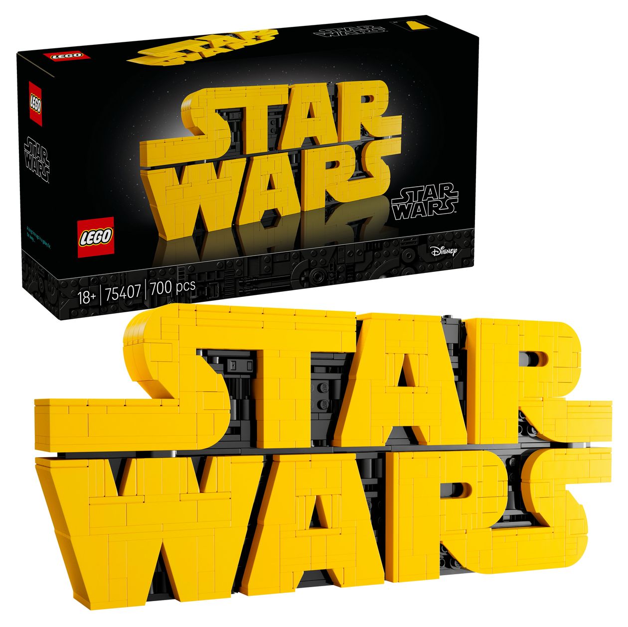Star WarsTM Logo aus LEGO Steinen 