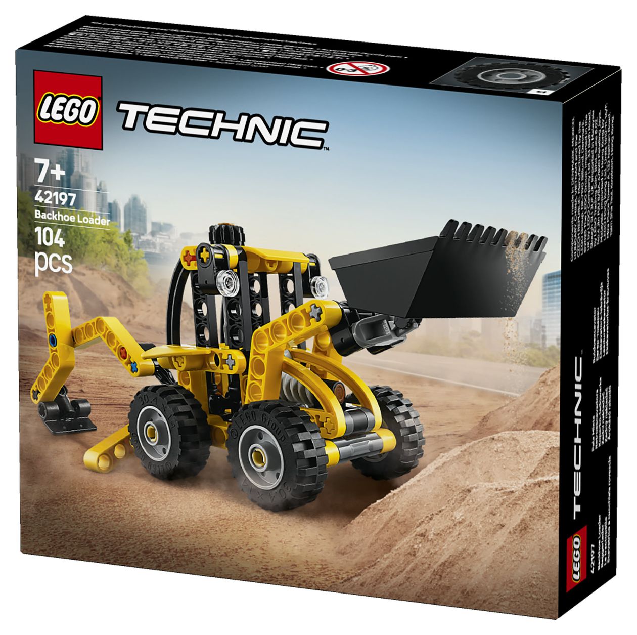 Technic Baggerlader Bauset 104 Teile  (Mehrfarbig) 
