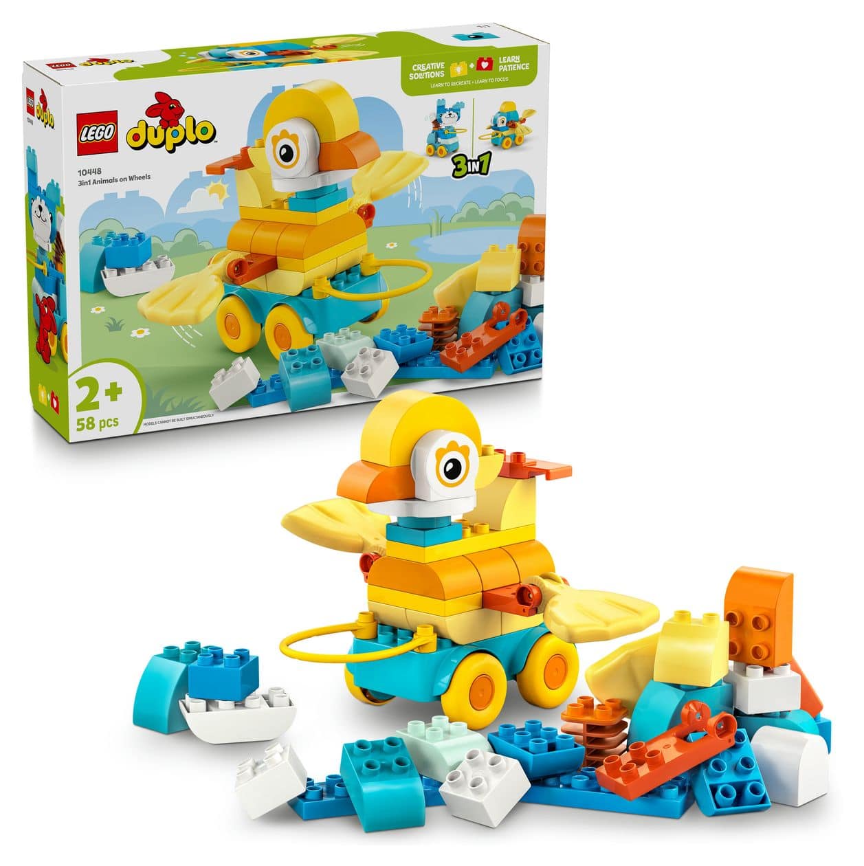 Tiere auf Rädern 3-in-1-Set 