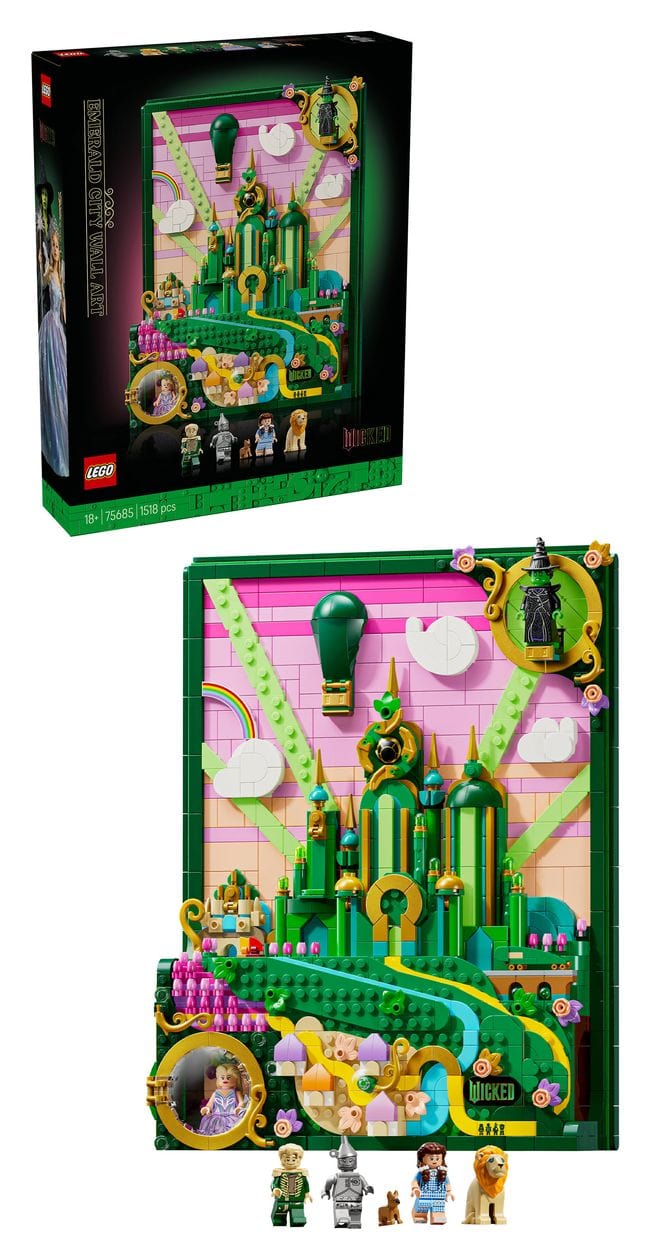 Wicked Emerald City Wandkunst Bauset 1518 Teile  (Mehrfarbig) 