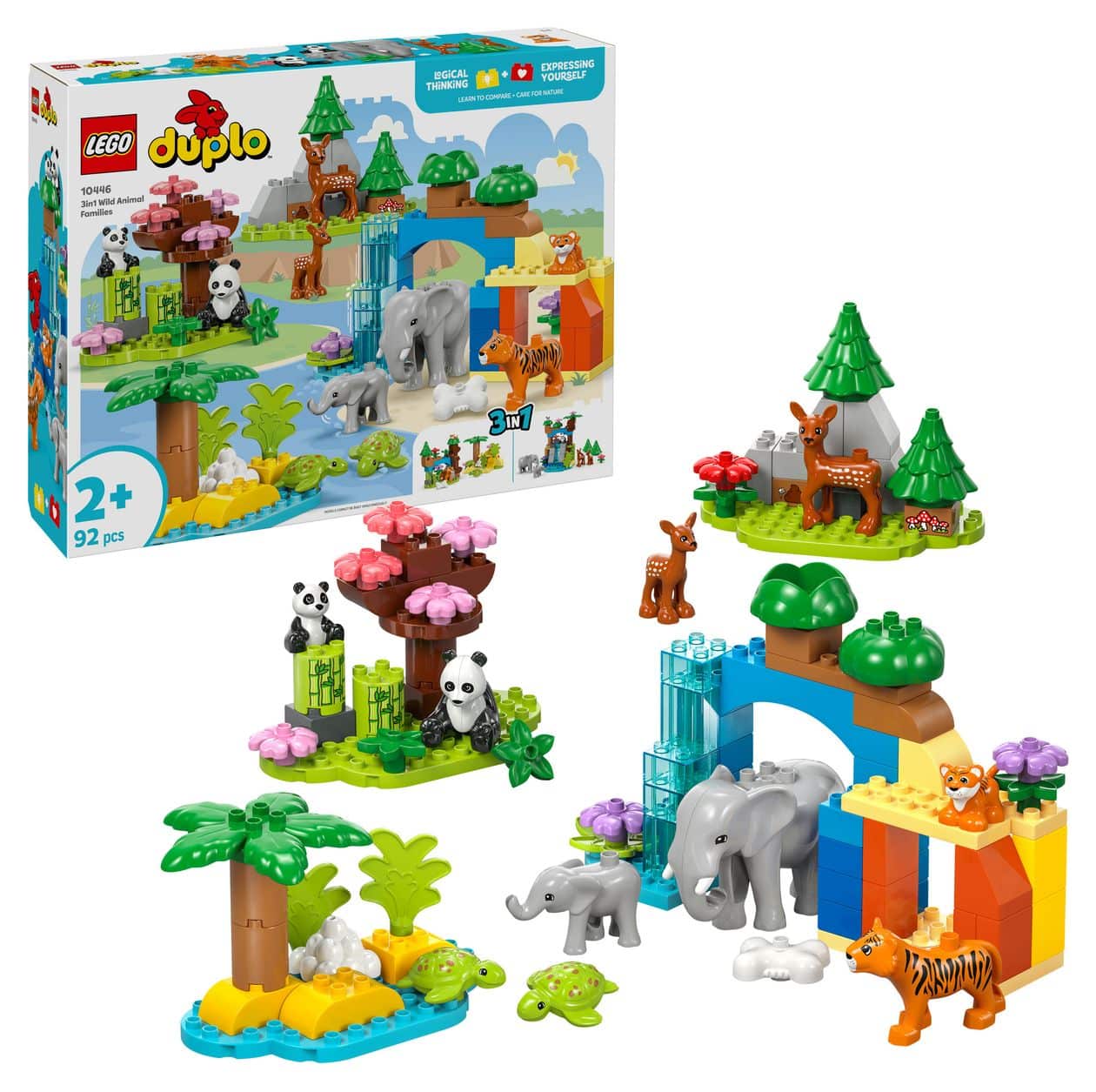 Wildtier-Familien 3-in-1-Set 