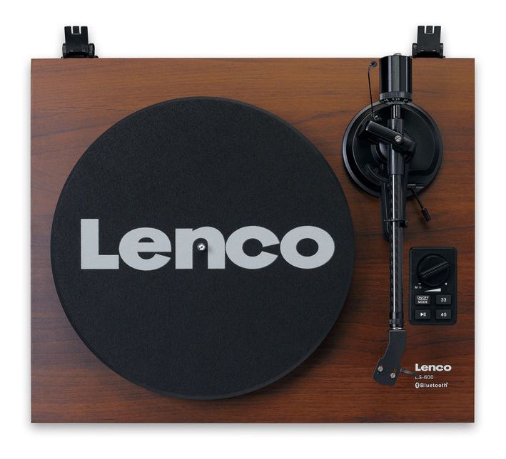LS-600 Audio-Plattenspieler mit Riemenantrieb  (Schwarz, Holz) 