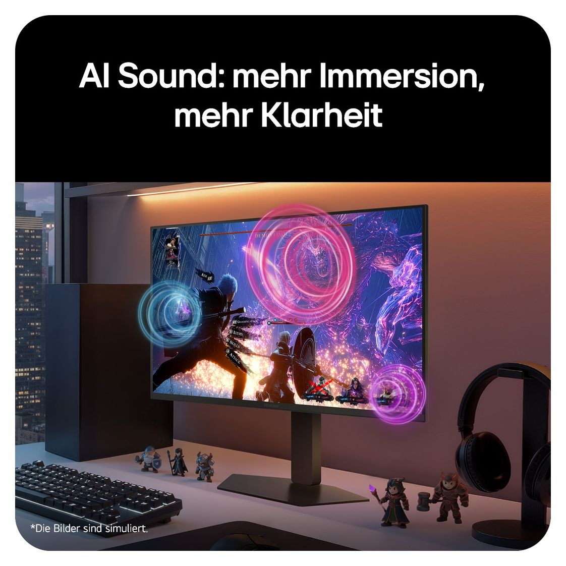 27GM950B-B.AEU Monitor 68,6 cm (27 Zoll) 16:9 1 ms 750 cd/m²  (Schwarz) 