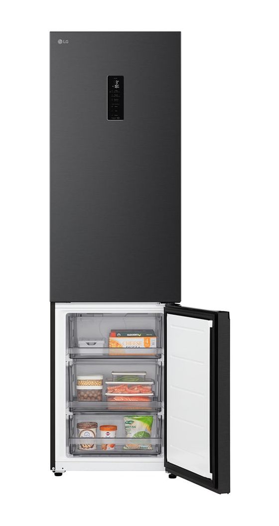 GBBS525CEV 262 l / 113 l Kühl-Gefrierkombi freistehend 175 kWh Jahr  (Schwarz) 