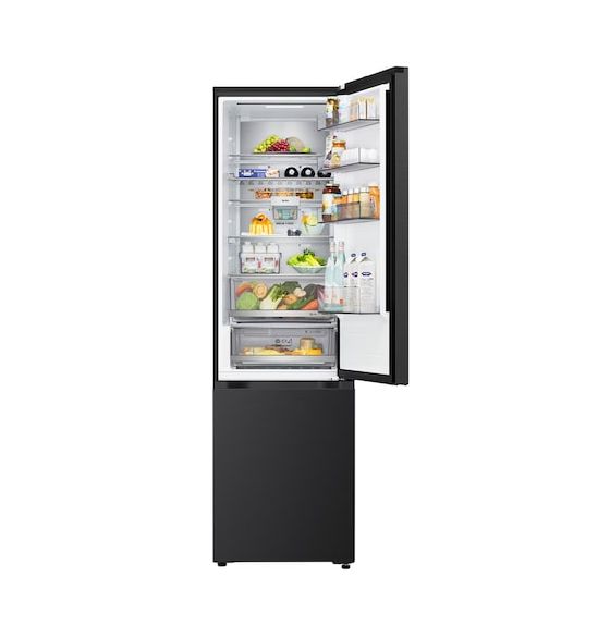 GBBS727AEV 262 l / 113 l Kühl-Gefrierkombi freistehend NoFrost 112 kWh Jahr  (Schwarz) 